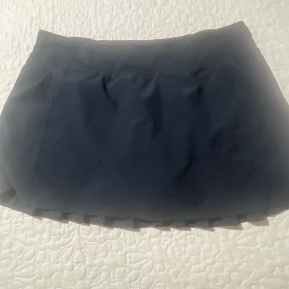 Fabletics Black Skort Pleated Back Size Large